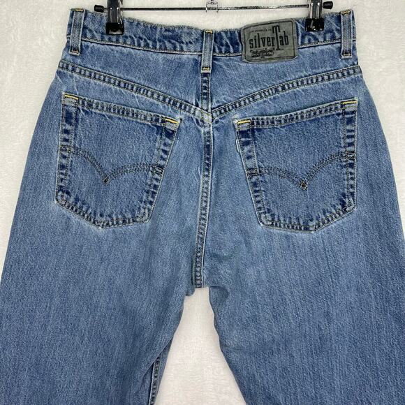 VTG Levis 90s Silver Tab Loose Fit Jeans USA Women’s 9/10 Med 29x29.5 Distressed - Picture 4 of 16